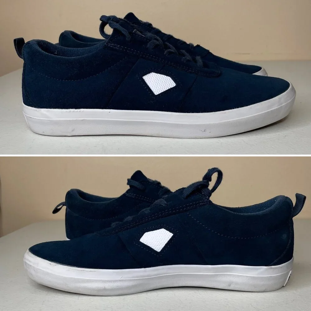 Diamond Supply Co Icon Two Tone Navy Suede Shoes Size 8.5